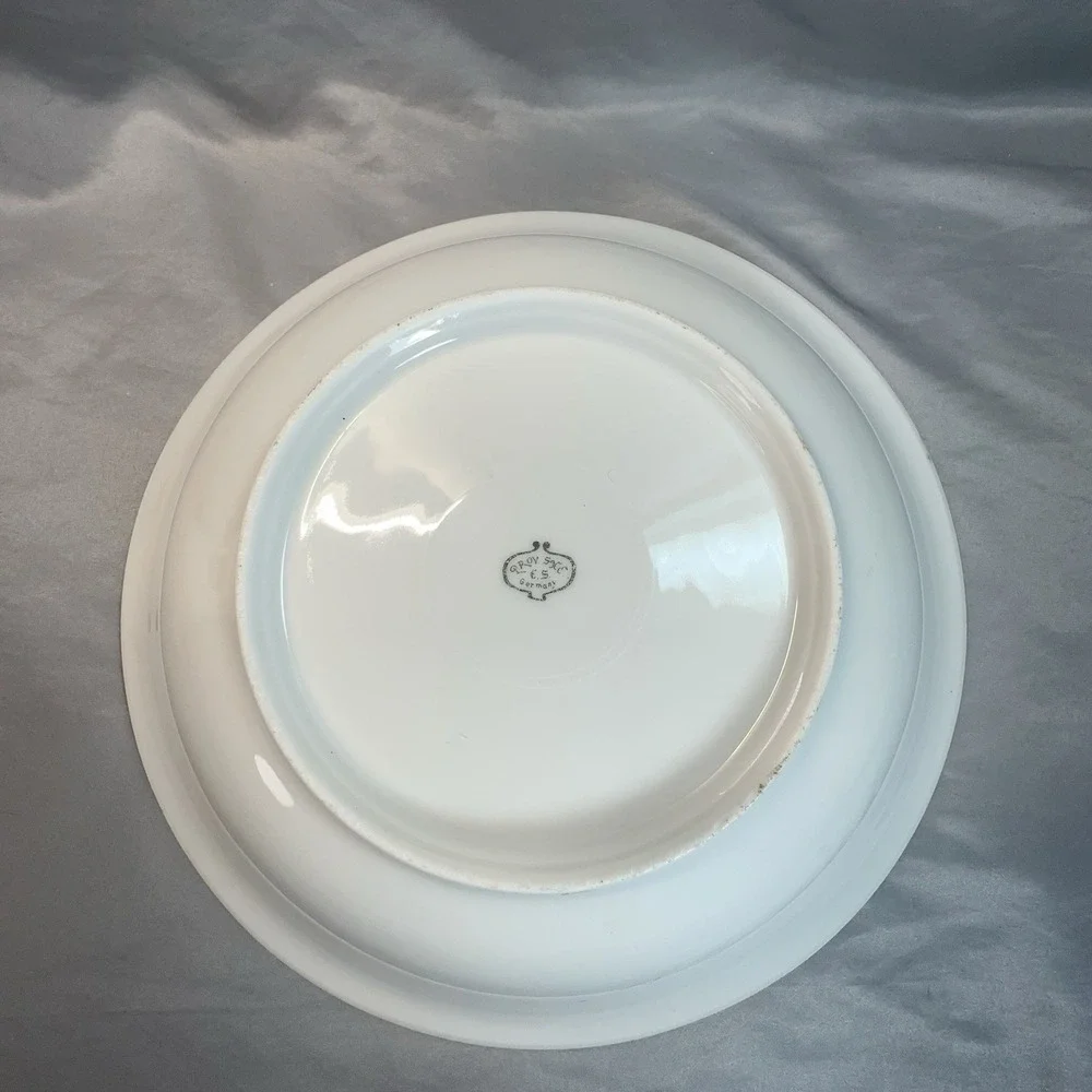 Antique Prov Saxe ES Germany Serving Bowl 10